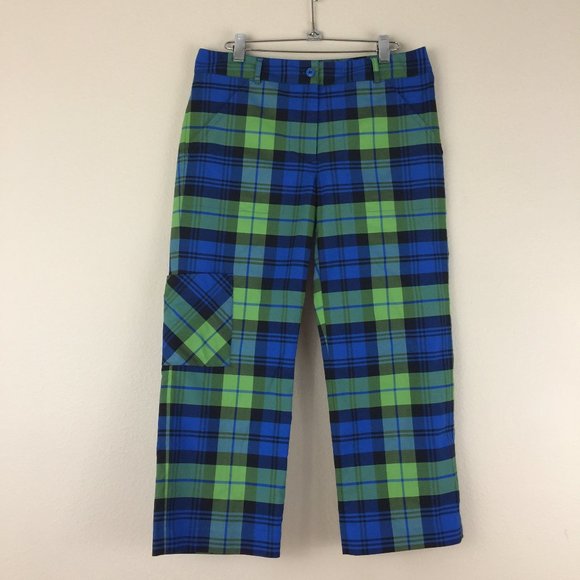 tartan capri pants